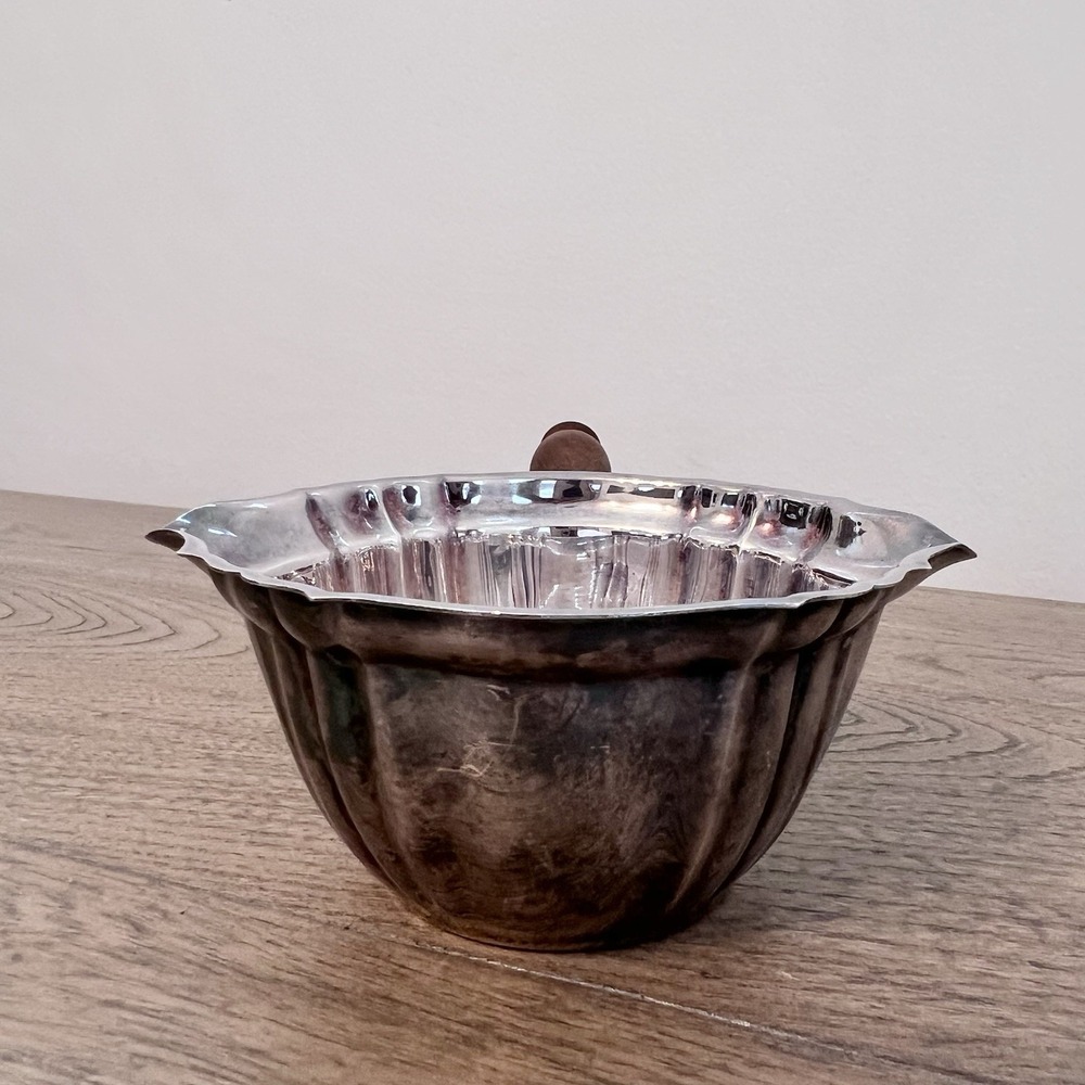 Vintage Gorham Chippendale Wooden Handle Silverplate Brandy Warmer/Chafing YC675 - Picture 5 of 9